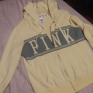 Pink zip up hoodie